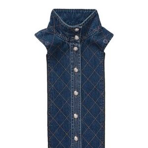 Barta Quilted Denim Dickey